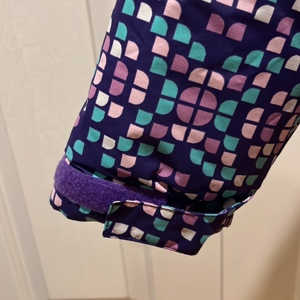 Columbia Youth Horizon Ride hooded Ski jacket in hyper purple print XL - Picture 12 of 15